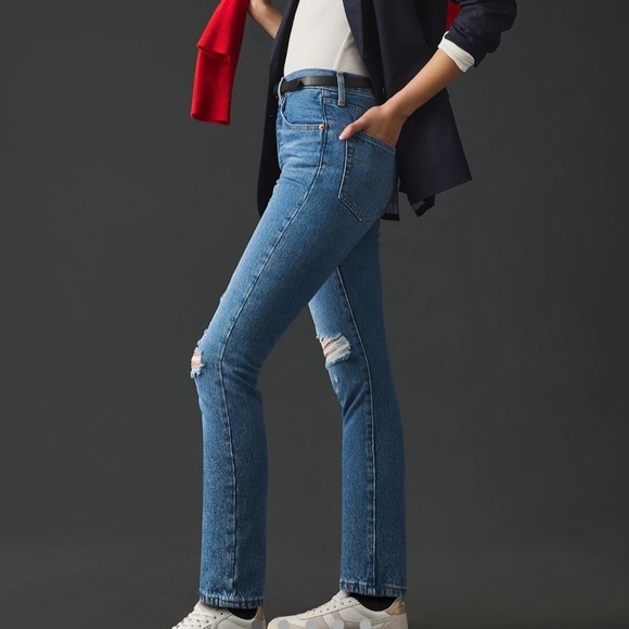Anthropologie 501 Levi’s High Rise Skinny Jeans